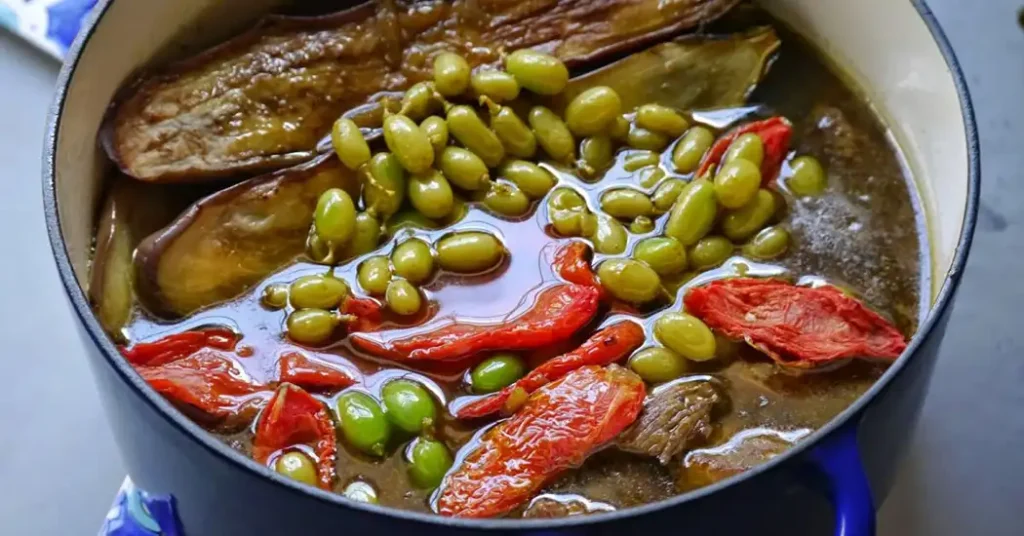 خورش غوره بادمجان+بهترین غذای محلی همدان